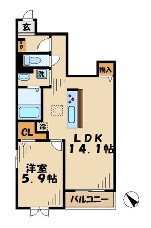 コンフォーティアの物件間取画像